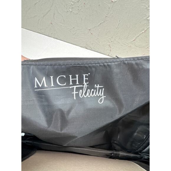 NWOT Miche Demi Bag‎ Shell Felecity Black Faux Leather Chain Retired - Picture 5 of 5